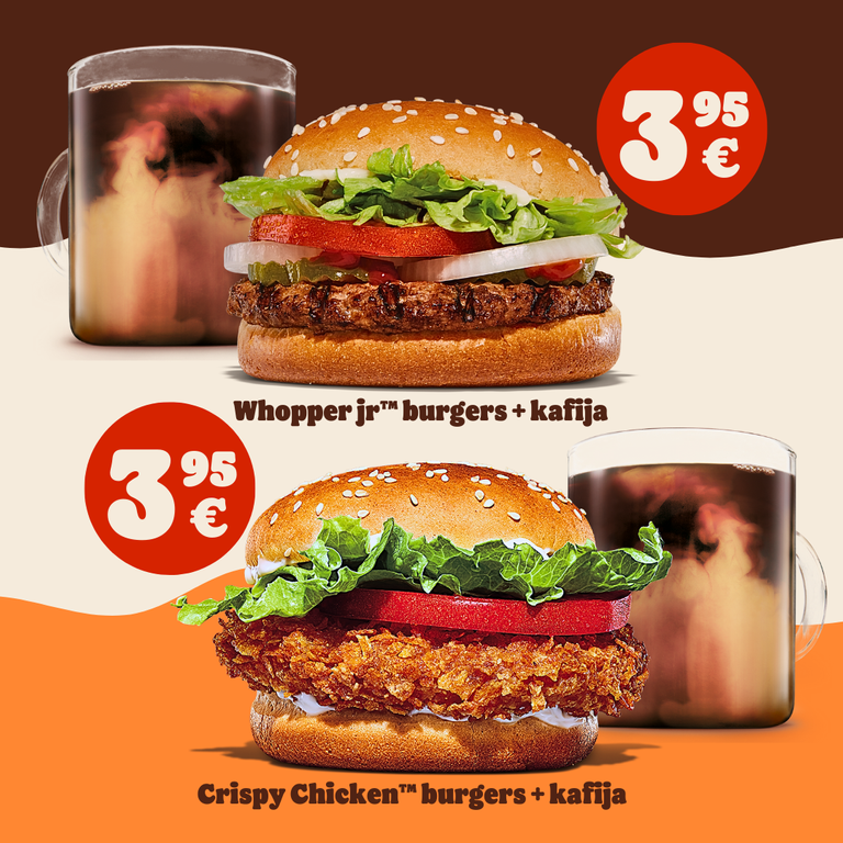 Burgeri un kafija