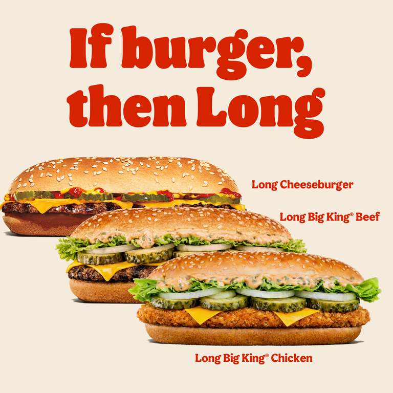 Long burgers campaign image